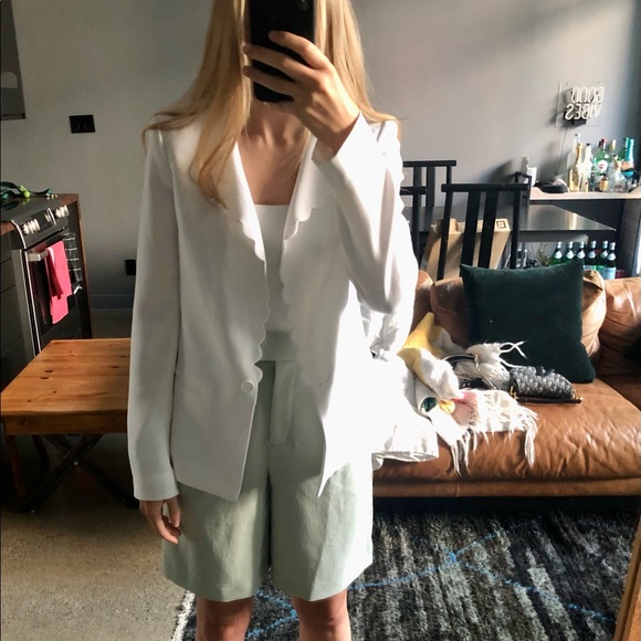 ❌SOLD❌ Club Monaco White Summer Blazer - Picture 8 of 10